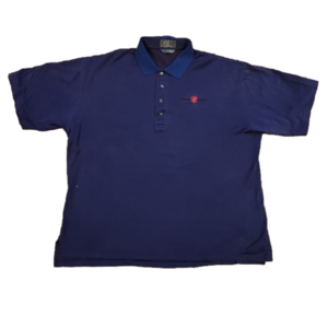 Descente Purple & Blue Terra Santa Golf Club Polo Shirt